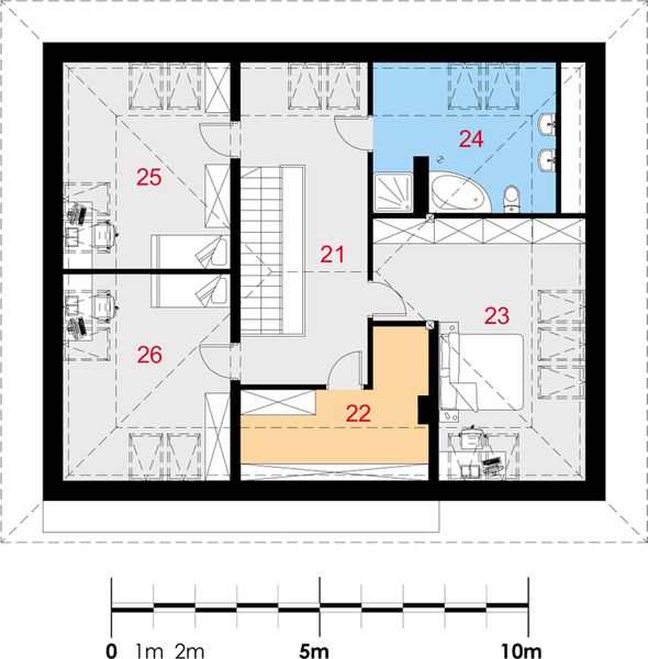 Poddasze projektu Firmus I PG1