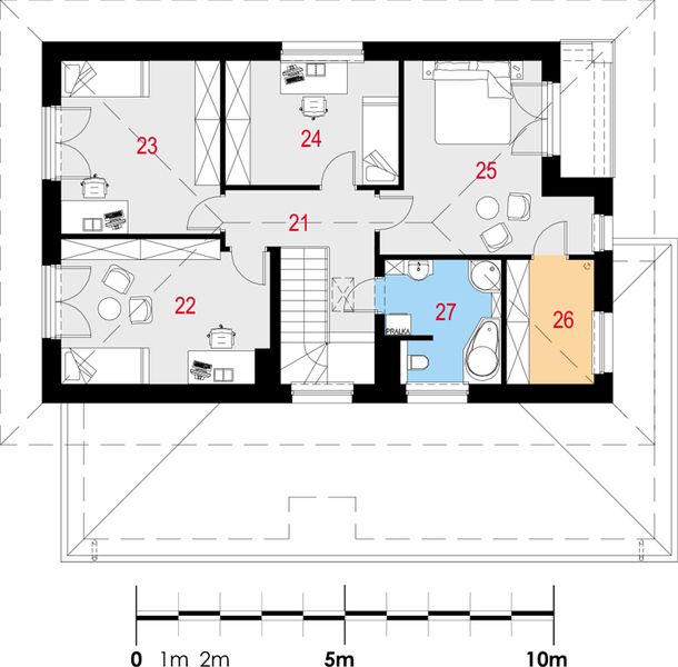 Piętro 1 projektu Idealis I PG2
