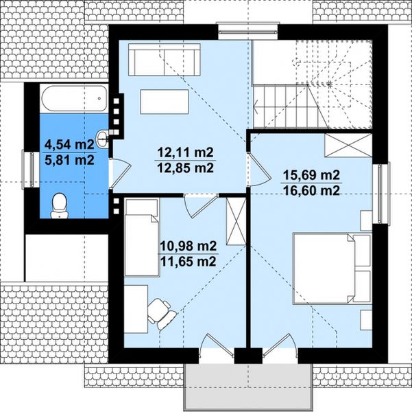 Poddasze projektu Barbara