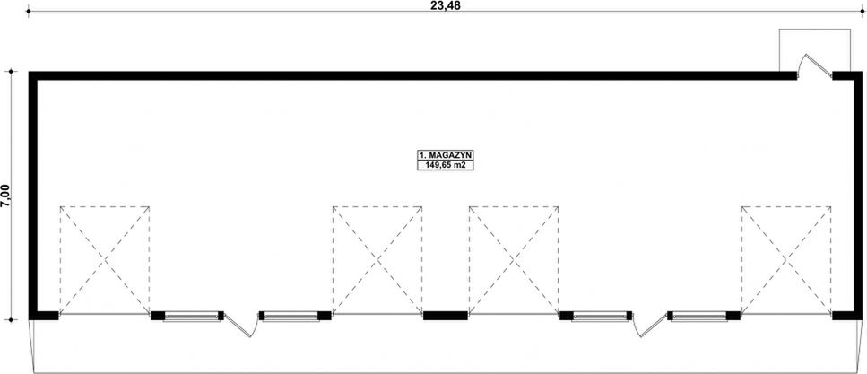 Parter projektu G61 - Budynek magazynowy