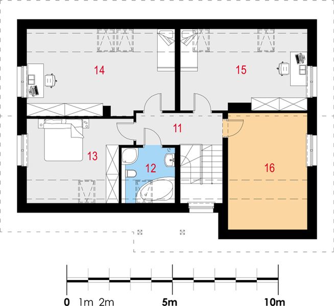 Poddasze projektu Vilis III G1