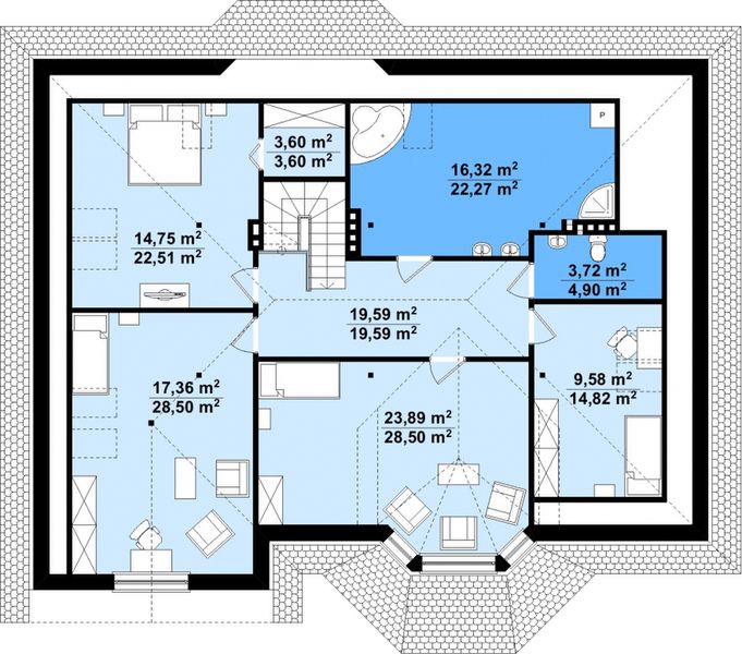 Poddasze projektu Edyta