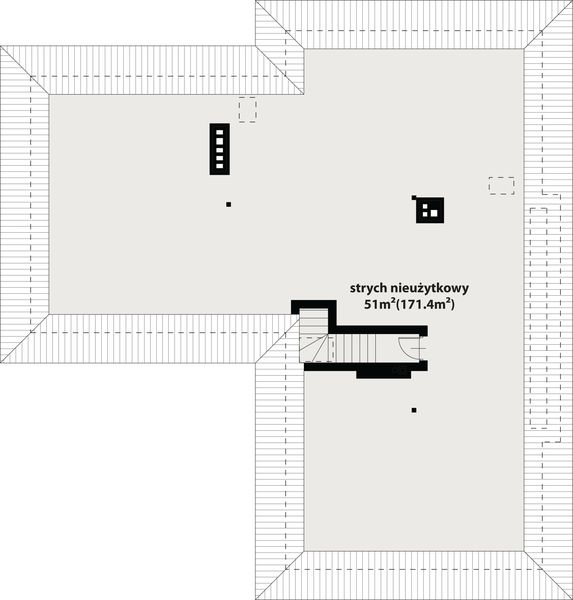 Poddasze projektu Driada 3