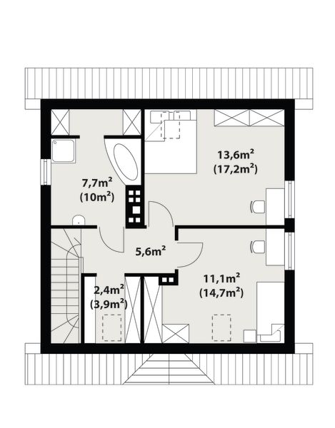 Poddasze projektu Orzeszek