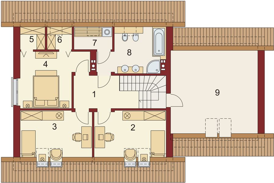 Poddasze projektu Wergiliusz 2 PS