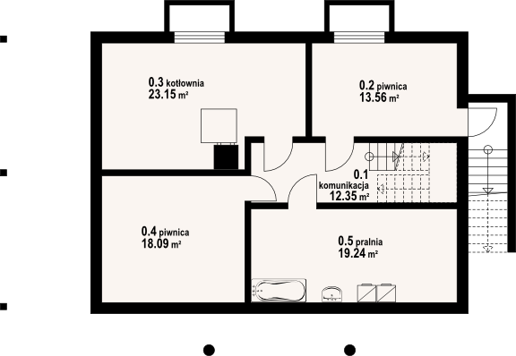 Piwnica projektu Chmielniki małe 15