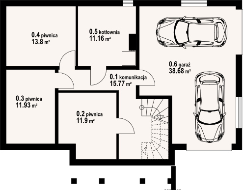 Piwnica projektu Chmielów m9