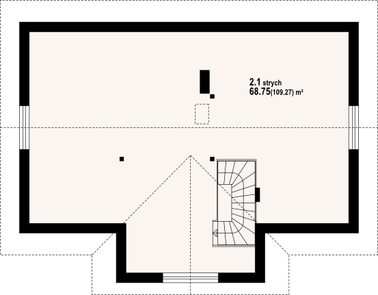 Poddasze projektu Chmielów m9
