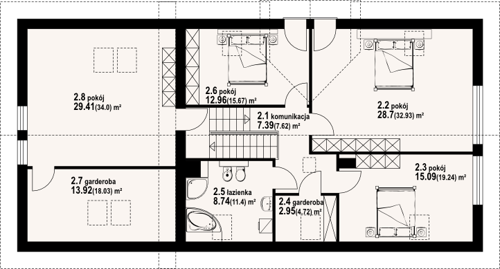 Poddasze projektu Idalin 301