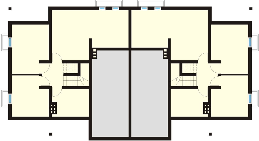 Piwnica projektu Duet 2 zabudowa bliźniacza, 2 segmenty