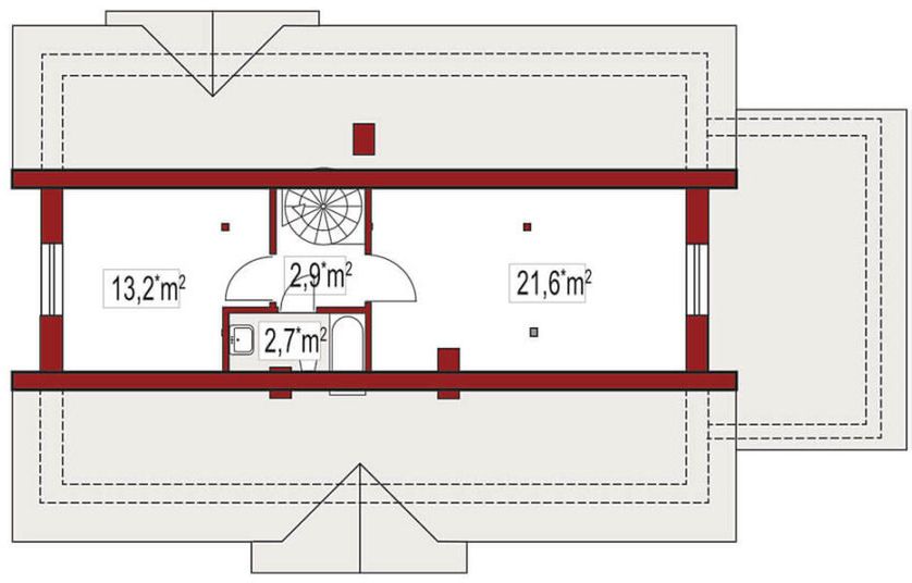 Poddasze projektu Gienia B