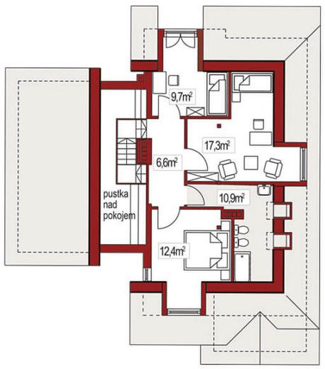 Poddasze projektu Wiera A