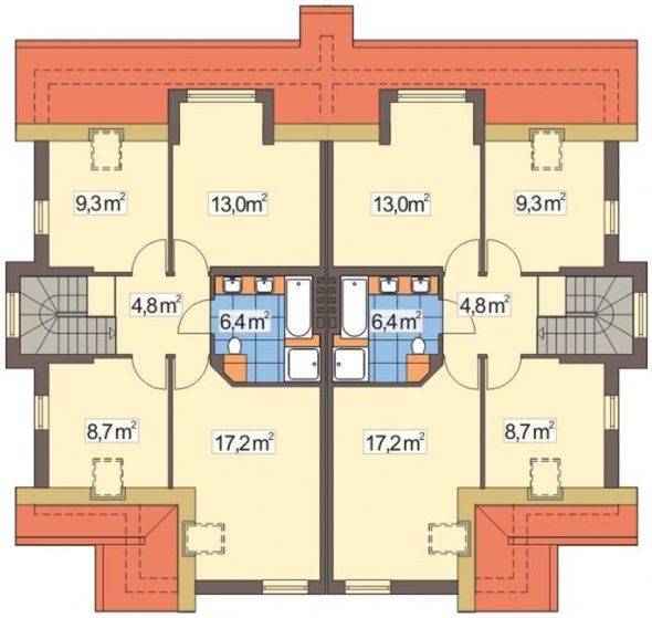 Poddasze projektu Sławek bliźniak