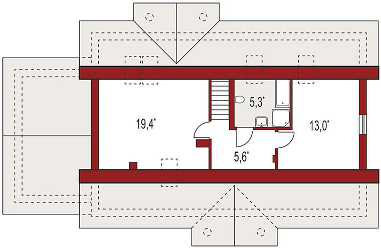 Poddasze projektu Madzia B