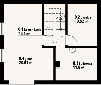 Piwnica projektu Bartne 9m