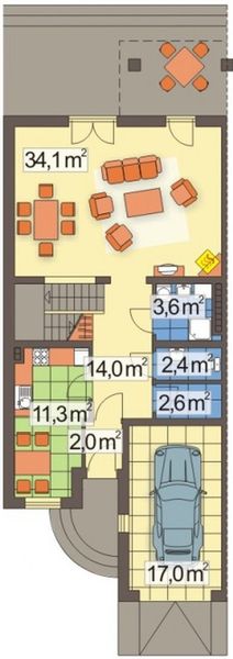 Parter projektu Ania segment skrajny szeregówka