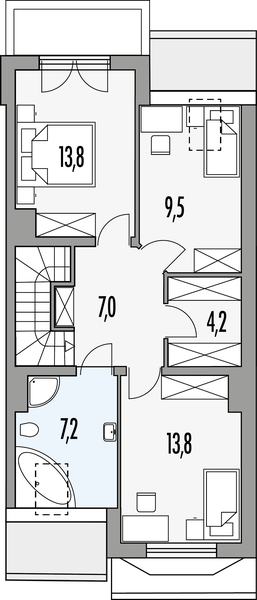Poddasze projektu Fiona C P