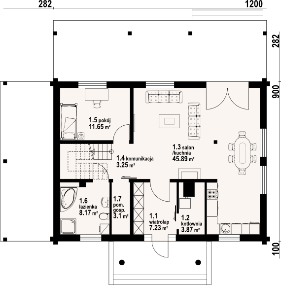 Parter projektu Chmielniki małe dw 47