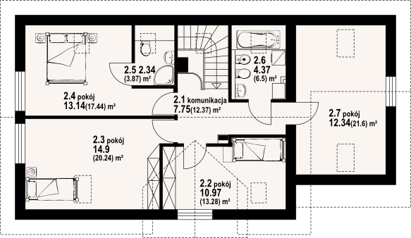 Poddasze projektu Osiek 313