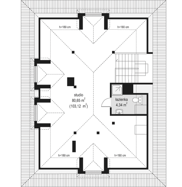 Poddasze projektu Agat