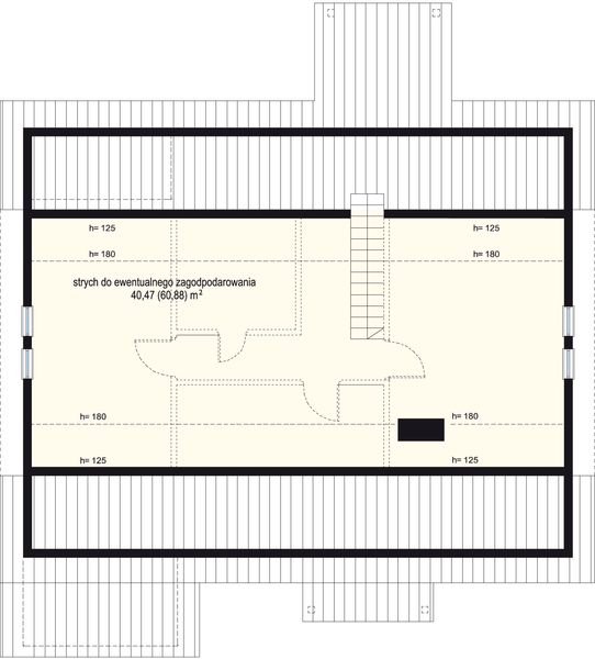 Poddasze projektu Modrzewiowy
