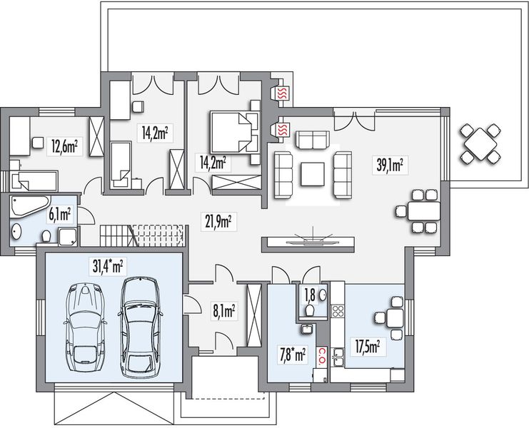 Parter projektu Agat paliwo stałe wersja B dach 32st.