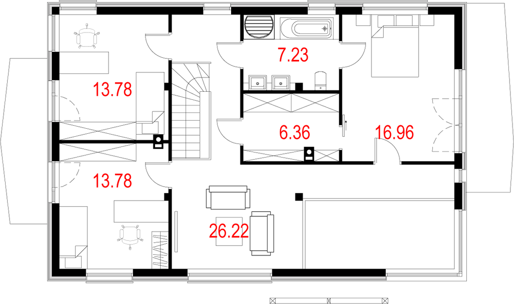 Piętro 1 projektu House 10