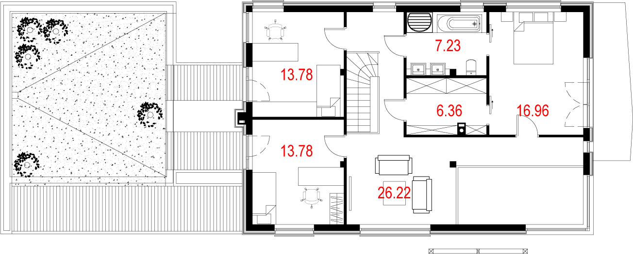 Piętro 1 projektu House 10.1