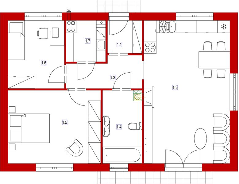 Parter projektu Domek Miodowy (003 ET-M)