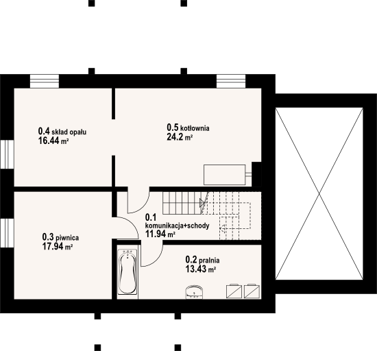 Piwnica projektu Jaworowo 27