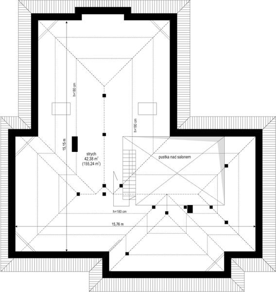 Poddasze projektu Komfortowy 3