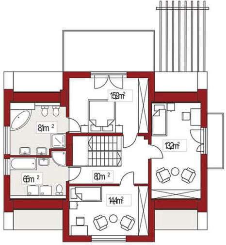 Poddasze projektu Pola 2A
