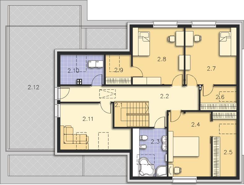 Poddasze projektu Olten DCP339