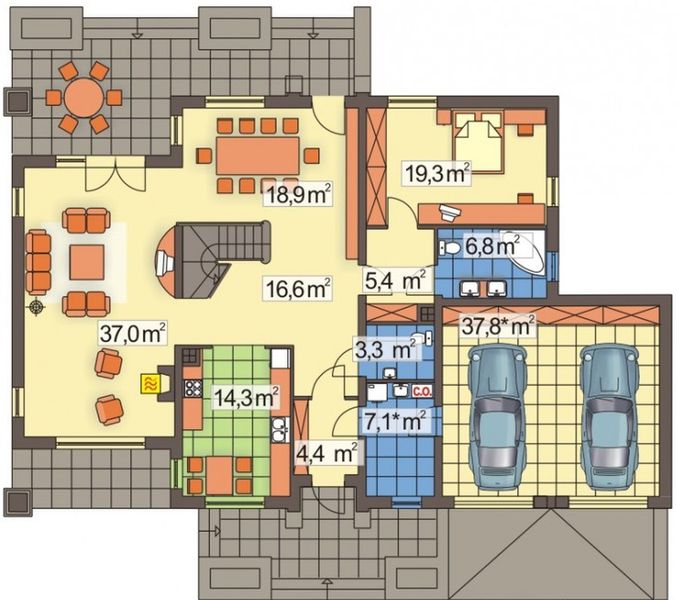 Parter projektu Modrzew paliwo stałe wersja B z podwójnym gar.