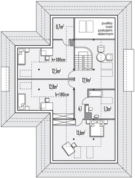 Poddasze projektu Alaska B
