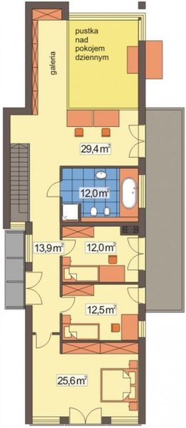 Piętro 1 projektu Dakota paliwo stałe wersja A