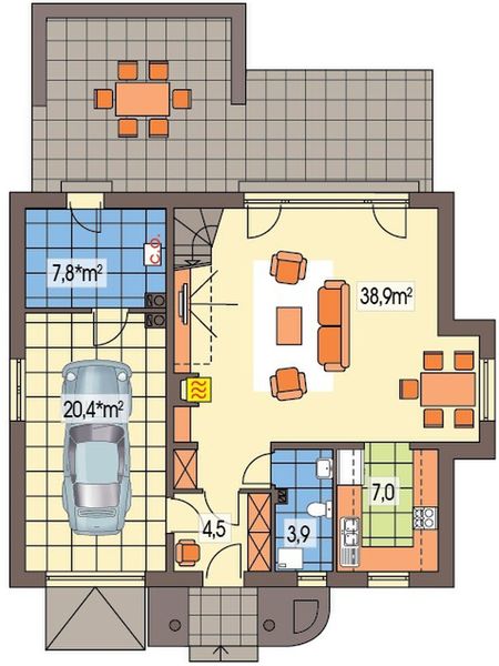 Parter projektu Sonia paliwo stałe wersja B z wykuszem