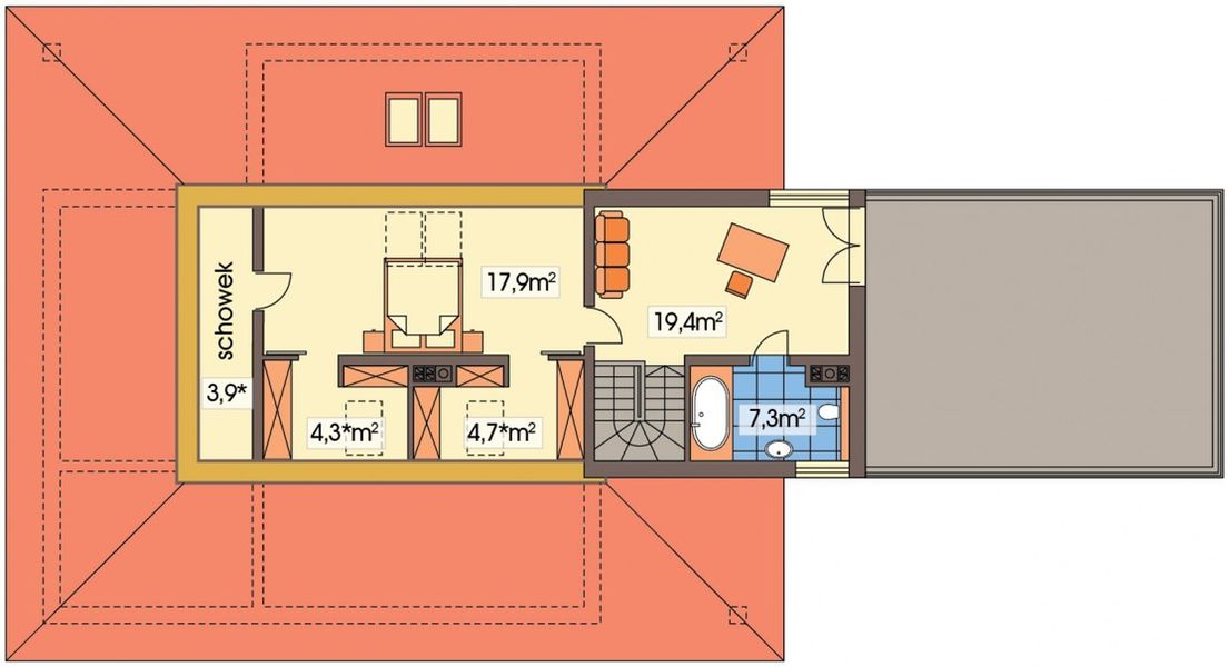 Poddasze projektu Arizona paliwo stałe wersja B