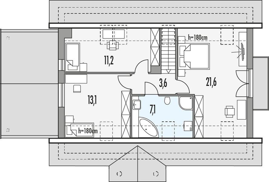 Poddasze projektu Stanley B wiata