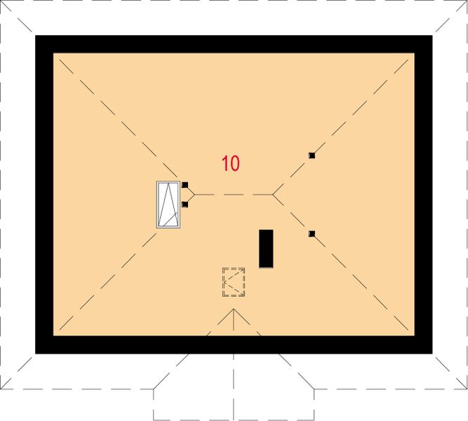 Poddasze projektu Modestus I