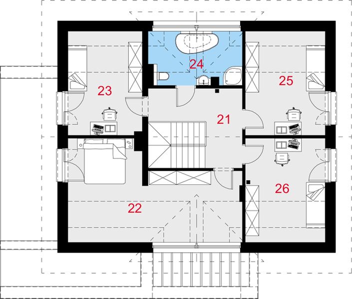 Poddasze projektu Suus I PG2