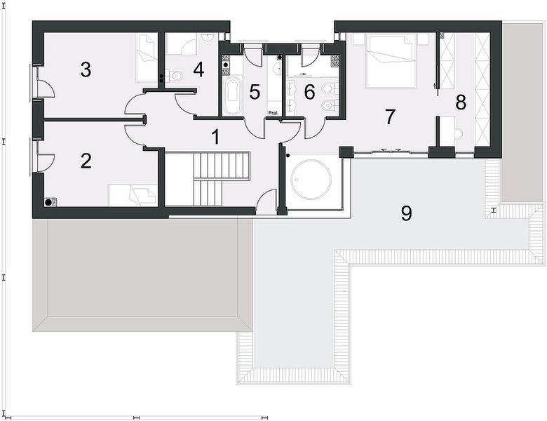 Piętro 1 projektu Ambitny D1