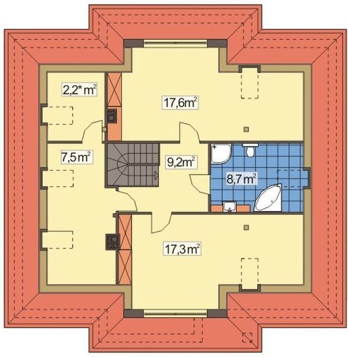 Poddasze projektu Mila 2A garaż