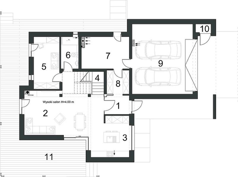 Parter projektu Komfortowy D15