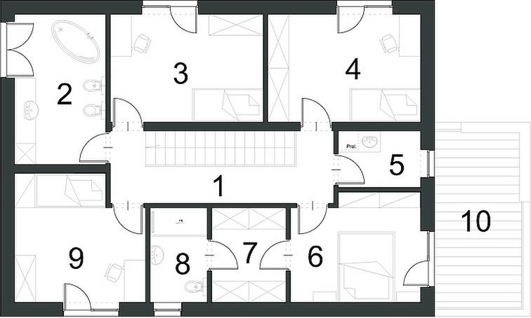 Piętro 1 projektu Praktyczny D5