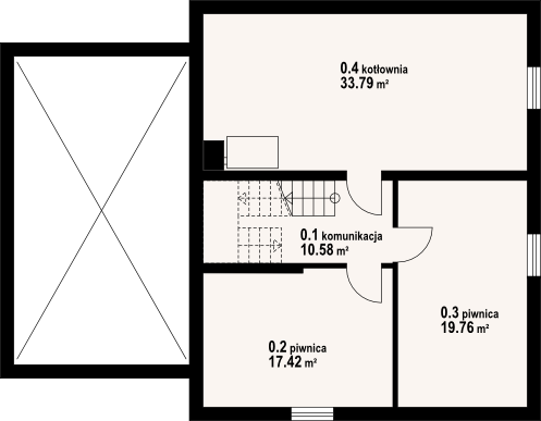 Piwnica projektu Boboszów 32