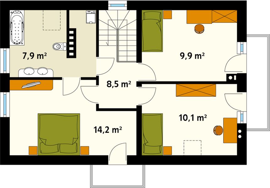 Poddasze projektu Bielik MC