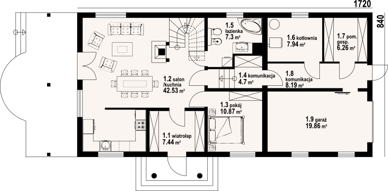 Parter projektu Milicz 41 dws