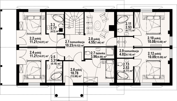 Poddasze projektu Milicz 41 dws
