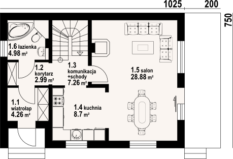 Parter projektu Osiek wąski 32